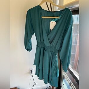 Zara-Green mini dress